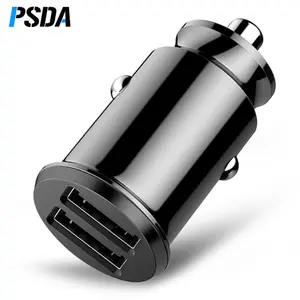 PSDA Mini Fast Dual USB Car Charger Adapter 3.1A Car Charging For Tablet Mobile Phone Car-Charger Double USB Phone Charger