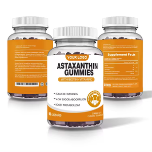 OEM Collagène d'astaxanthine en vrac naturel Gommes végétaliennes Supplément Gommes d'astaxanthine - Product Image 2