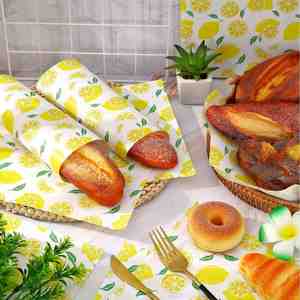 Custom Multi-Printed Biodegradable Greaseproof <b>Paper</b> Snack Basket Liner Food Grade <b>Yellow</b> Cake Sugar Bread Cookies Industrial - Product Image 2