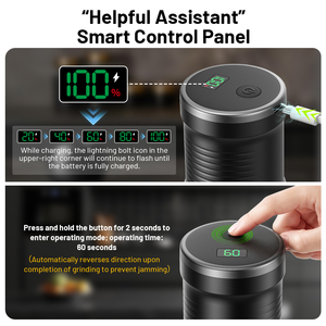 <span class=keywords><strong>Molinillo</strong></span> <span class=keywords><strong>de</strong></span> <span class=keywords><strong>Café</strong></span> Eléctrico Portátil Plegable, Recargable por USB, para Uso en Exteriores, Batería Extraíble, Ajustes Ajustables, <span class=keywords><strong>Molinillo</strong></span> Manual - Product Image 4