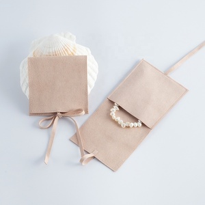<span class=keywords><strong>Pochette</strong></span> à bijoux en microfibre <span class=keywords><strong>rose</strong></span> de luxe de haute qualité, <span class=keywords><strong>pochette</strong></span> à bijoux à cordon de serrage de 6*6 cm, emballage élégant, conteneur à bijoux - Product Image 5