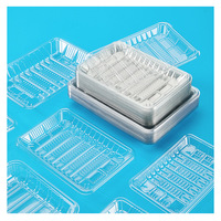 Hoogproductieve automatische machine voor het thermoformen van decoratieve sushi-schalen van PET-plastic met transparant deksel