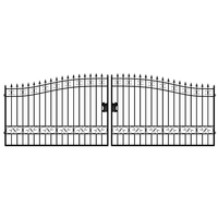 Suihe Porte principale Grille Porte Design Extérieur Portes d'entrée avant Porte d'entrée principale en acier Estate Porte en fer forgé