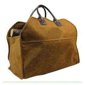 Sac de rangement BSCI pour accessoires de poêle à bois, grand, robuste, en toile, pour transporter des bûches - Product Image 5