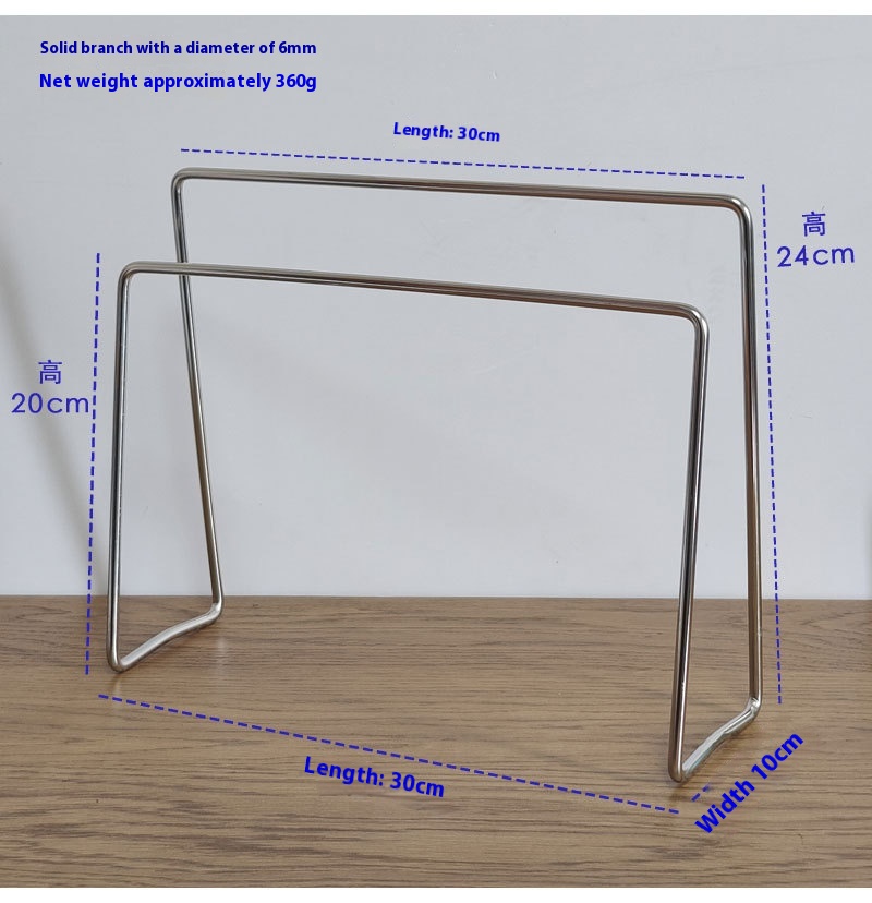 Estante de trapo de rama de 6mm de espesor