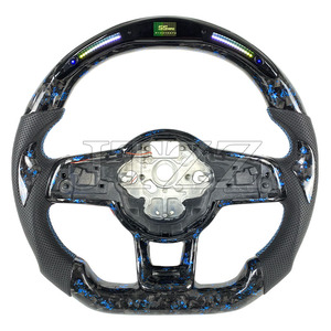 <span class=keywords><strong>Volante</strong></span> deportivo de fibra de carbono forjado para Volkswagen <span class=keywords><strong>Golf</strong></span> MK7 GTI R MK8 pantalla LED piezas automotrices Interior 2018 - Product Image 1