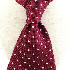 <span class=keywords><strong>Corbata</strong></span> <span class=keywords><strong>de</strong></span> Seda Hecha a Mano en China, Diseño Retro <span class=keywords><strong>de</strong></span> Moda, <span class=keywords><strong>Siete</strong></span> <span class=keywords><strong>Pliegues</strong></span>, Clásica Blanca con Lunares Rojos, Corbatas <span class=keywords><strong>de</strong></span> Lujo para Hombre - Product Image 6