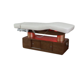 Cama de spa de belleza moderna de madera maciza, silla de belleza eléctrica, salón de belleza de cuatro motores, cama de masaje de pestañas en venta, muebles de salón - Product Image 5