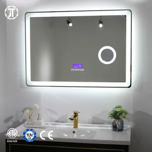 Espejo inteligente 3D Infinity para decoración del hogar, luz eléctrica para baño, para fiesta, Hotel, tira de luces LED rectangular