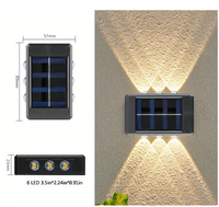 Lampes murales solaires à énergie solaire, étanches, pour l'extérieur, lampe solaire de jardin, maison, porche, capteur crépusculaire, lumière de camping