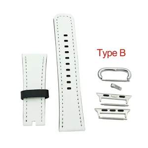 Blank Sublimation 38-44mm Strap Leather Watch Bands for Apple Watch