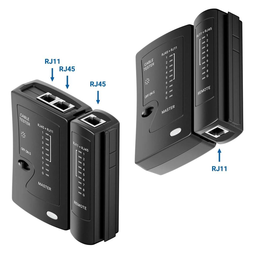 Network LAN RJ45 Cable Tester RJ11 Cat5 CAT5E Cat6 for LAN Cable Tester ...