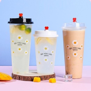 Gran oferta, vaso de plástico duro desechable PP, batido esmerilado transparente, jugo, té de la leche, taza de té Boba, vasos desechables con logotipo personalizado - Product Image 2