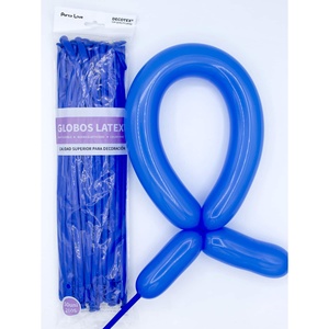 Party Love Latex <b>Balloons</b> 260S Blue Dark 50pcs Pack For <b>Decoration</b> - Product Image 1