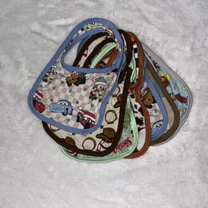 Rtsベビー竹新生児ビブ工場直販RTSビブベビーノット付き快適なラビー木目加工リングサプライズボックス - Product Image 2