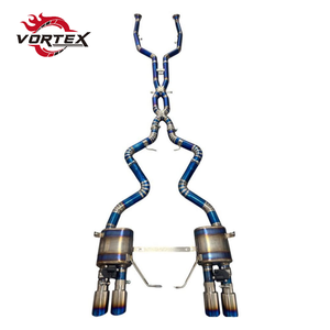 Tubo de Escape de Alto Flujo Vortex 304 de Acero Inoxidable para BMW M5 F90 4.4T V8 2018-2024 con Protector Térmico Sin Advertencia CEL - Product Image 1