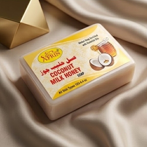 Savon Solide Hydratant Quotidien au Lait de Coco et Miel – Nettoyant Corporel Nourrissant et Hydratant pour le Bain – Soin Doux pour la Peau - Product Image 3
