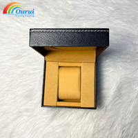 Boîte cadeau personnalisée en cuir carrée pour montre, design écologique et durable, protection intégrée, présentoir, logo personnalisé