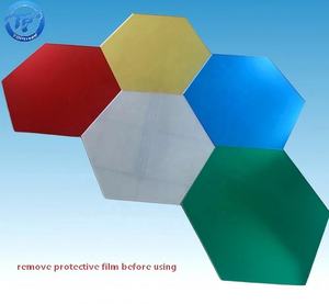 Custom Cut <b>Set</b> 5 Hexagon Acrylic Art Deco <b>Mirror</b> <b>Wall</b> Decor Self-Adhesive Shatterproof Eco-Friendly Laser-Cut Stickers Living - Product Image 2