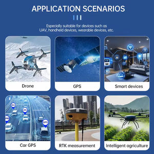 เสาอากาศ rhcp RTK กันน้ำแบนด์คู่ที่มีความแม่นยำสูงพร้อมขั้วต่อ SMA สำหรับ L1 L5 gps/glonass/galileo/beidou GNSS - Product Image 6