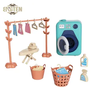 Groothandel Kid Educatieve Pretor Play Kleuter Set Schoonmaken Speelgoed Wasmachine Plastic Voor Kinderen