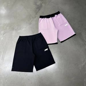 Custom Wholesale High Quality Heavyweight Cotton Waffle Knit Streetwear <b>Y2K</b> Logo Print Mens Sweat Shorts - Product Image 3