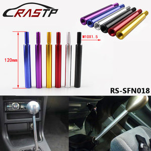 Extensor de palanca de cambios de coche, barra de extensión de aleación de aluminio M10x1,5, tubo recto para perilla de transmisión manual - Product Image 5