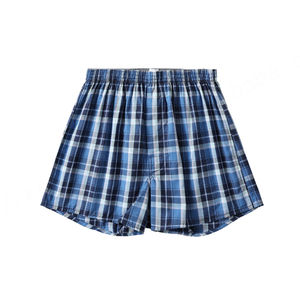 Calzoncillos bóxer para hombre con logotipo personalizado, calzoncillos 100% de algodón, calzoncillos transpirables sueltos de ángulo plano de tiro medio para hombre, calzoncillos bóxer para hombre, ropa interior - Product Image 5