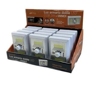 Pannello LED regolabile da 3W per armadi, luce COB doppia, ideale per illuminazione interna e ottimizzazione degli spazi. - Product Image 1