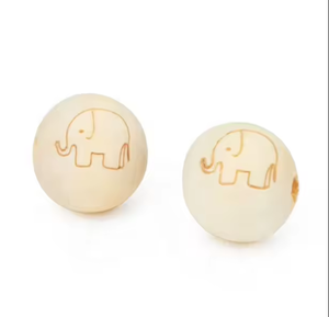 Juguetes para bebés Llaveros Decoración Láser sin terminar Cuentas sueltas Cuentas de madera DIY Lotus Natural No pintado 20mm Madera Estándar Bueno CN;GUA - Product Image 5