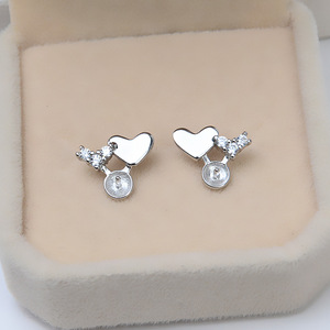 Pendientes de Plata S925 con Forma de Piña y Perlas de 8-12 mm, JG5132, Accesorios para el Cabello Hechos a Mano, Bandeja Vacía para Joyería Personalizada de Lujo - Product Image 4