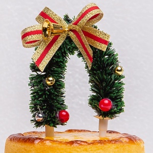 Creative Cake Toppers Serie <span class=keywords><strong>de</strong></span> Navidad Fiesta <span class=keywords><strong>de</strong></span> cumpleaños Fruit Cake Picks Corona en forma <span class=keywords><strong>de</strong></span> suministros <span class=keywords><strong>de</strong></span> decoración <span class=keywords><strong>de</strong></span> alimentos - Product Image 2