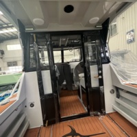 Bateau de pêche sportive à cabine rapide en aluminium de 7.5m avec conception de bateaux à coque en V profond avec moteur à vendre