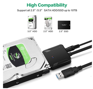 Adaptateur <span class=keywords><strong>SATA</strong></span> vers USB, câble convertisseur USB 3.0 vers <span class=keywords><strong>SATA</strong></span> 3 <span class=keywords><strong>pour</strong></span> <span class=keywords><strong>disque</strong></span> <span class=keywords><strong>dur</strong></span> HDD SSD 3,5 pouces, adaptateur USB <span class=keywords><strong>SATA</strong></span>, <span class=keywords><strong>cordon</strong></span> - Product Image 5