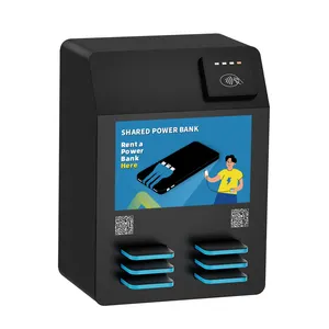 stw 6 slots share pos vermietung powerbank powerbank-sharing automaten mit bildschirm tragbare mobile ladestation