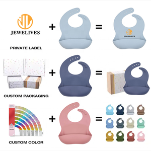 Babero de Silicona de Grado Alimenticio, <span class=keywords><strong>Libre</strong></span> de BPA, Ecológico, Antiderrames, con Tazón y Cuchara, Apto para Lavavajillas, Impermeable, Reutilizable, 13 Colores - Product Image 5