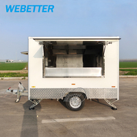 Remorque de food truck WEBETTER Mini avec cuisine complète, 3m, entièrement équipée, petite remorque de concession mobile