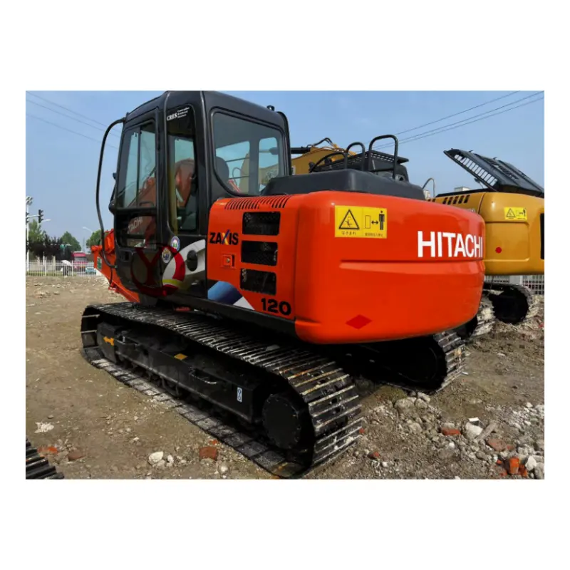 Excavadora Hitachi usada, excavadora de orugas de segunda mano 120-5 130 100% 130-5A 90% original japonés Nueva excavadora