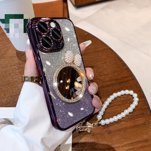 Nouvelle <span class=keywords><strong>coque</strong></span> de téléphone de luxe scintillante avec cristaux et diamants pour <span class=keywords><strong>iPhone</strong></span> 14 13 12 11 15 16 Pro Max avec bracelet en perles - Product Image 5