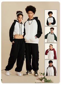 Conjunto de Sudadera con Capucha y Pantalones Deportivos Unisex de Doble Capa Gruesos Personalizados de Alta Calidad, Sudaderas con Capucha y Pantalones Deportivos para Mujer - Product Image 6