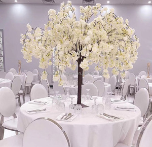 Wedding Walkway Sakura Tree Large Center Table Cherry Blossom Tree Artificial White Purple Floral Tree Centerpieces for Table - Product Image 6
