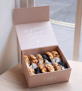 Caja de Papel Personalizada de Lujo Biodegradable para Galletas Grandes, Macarons, Dulces de Panadería, Reciclada, para Empaque de Galletas y Donas con Logotipo - Product Image 2