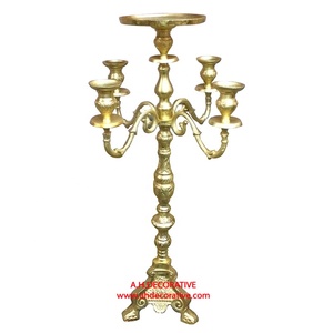 Grand centre de table en métal pour plancher de mariage Décoration Nouveau design Candélabres de mariage faits à la main à vendre dans le prix de gros - Product Image 2