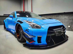 Kit carrosserie style LB en fibre de carbone pour Nissan GTR 2ème génération : pare-chocs, jupes latérales, extensions d'ailes, capot, spoiler – Amélioration - Product Image 3