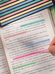 Transparent 160-Page Self-Adhesive PET Notepad Bookmarks Paper Reading Annotation Books with Index Tabs - Product Image 5