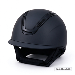 Casco da Equitazione OEM Personalizzato per Salto Ostacoli, Leggero, Taglia S-L, per Adulti, in ABS EPS, Sicuro e Durevole, con Visiera Larga - Product Image 2