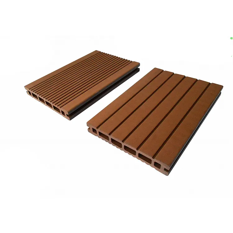 wood plastic composite board solid floor wpc wooden decken hollow decking wpc