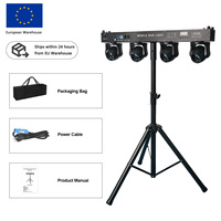 Venta de Fábrica: Luz de Escenario Portátil para DJ, Control DMX512, 4X40W RGBW 4IN1, Cabeza Móvil LED con Haz de Luz para KTV y Discotecas