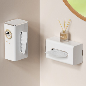 Wall Mounted Tissue Box Rectangular Waterproof Multipurpose For Bathroom Kitchen Toilet Paper Holder - Product Image 2