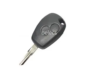 Kunci Mobil untuk Re-Nault Clio Kangoo Master Sarung Kunci Remote Penutup 2 Tombol VAC102 Blade